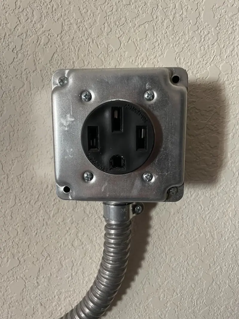 NEMA 14-50 outlet installed for Smart Home Electrical in Centerville